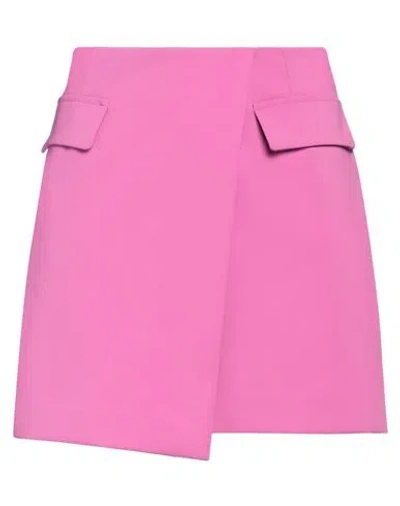Patrizia Pepe Woman Mini Skirt Fuchsia Size 2 Polyester, Elastane In Pink