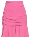 Patrizia Pepe Woman Mini Skirt Fuchsia Size 4 Viscose In Pink