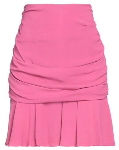 Patrizia Pepe Woman Mini Skirt Fuchsia Size 4 Viscose In Pink