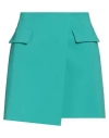 Patrizia Pepe Woman Mini Skirt Green Size 10 Polyester, Elastane