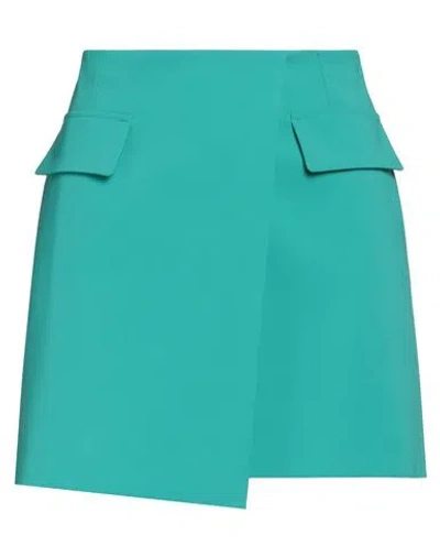 Patrizia Pepe Woman Mini Skirt Green Size 10 Polyester, Elastane