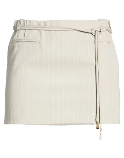 Patrizia Pepe Woman Mini Skirt Light Grey Size 6 Polyester, Viscose, Elastane In Neutral