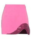 PATRIZIA PEPE PATRIZIA PEPE WOMAN MINI SKIRT MAGENTA SIZE 38 POLYESTER