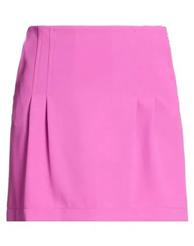 Patrizia Pepe Woman Mini Skirt Mauve Size 4 Polyester In Purple