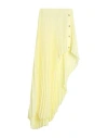 Patrizia Pepe Woman Mini Skirt Light Yellow Size 4 Polyester In Yellow