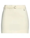 Patrizia Pepe Woman Mini Skirt Pastel Yellow Size 8 Polyester, Elastane In Yellow