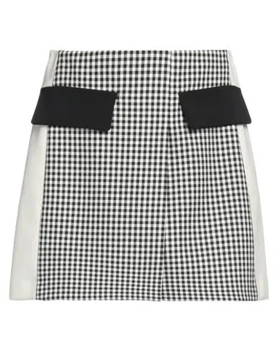 Patrizia Pepe Woman Mini Skirt White Size 6 Polyester, Viscose, Elastane In Multi