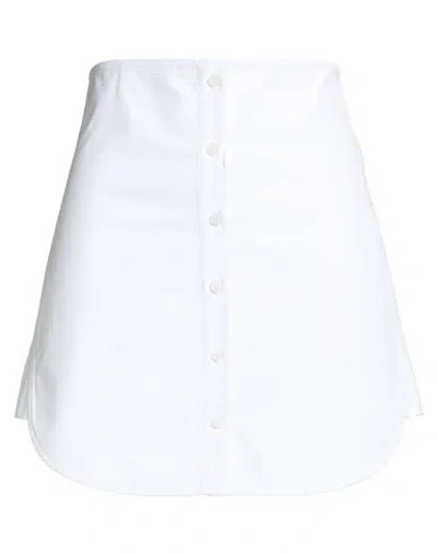 Patrizia Pepe Woman Mini Skirt White Size 8 Cotton