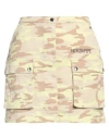 Patrizia Pepe Woman Mini Skirt Yellow Size 8 Cotton, Elastane