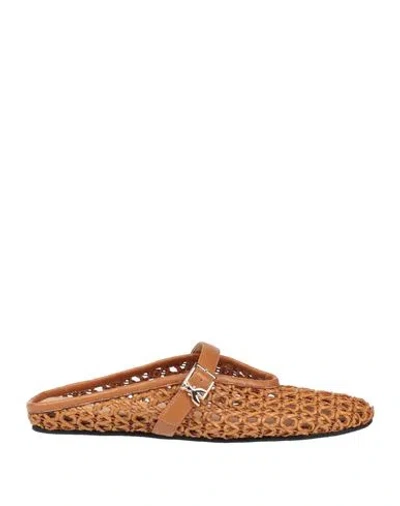 Patrizia Pepe Woman Mules & Clogs Tan Size 7 Leather In Brown
