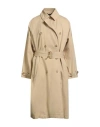 Patrizia Pepe Woman Overcoat & Trench Coat Beige Size 10 Cotton In Neutral