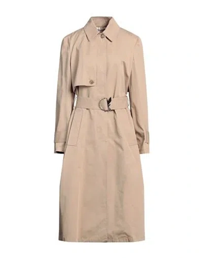 Patrizia Pepe Woman Overcoat Beige Size 8 Cotton In Neutral