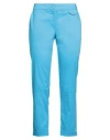 Patrizia Pepe Woman Pants Azure Size 6 Cotton, Polyamide, Elastane