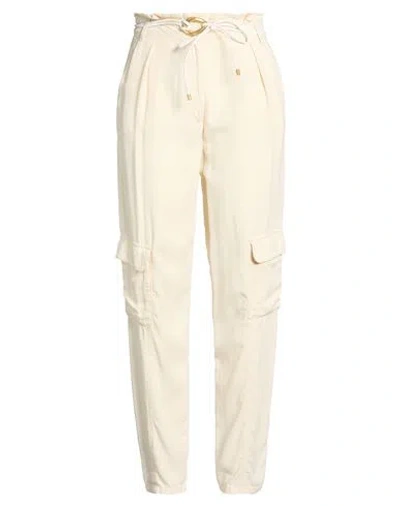 Patrizia Pepe Woman Pants Beige Size 10 Lyocell In White