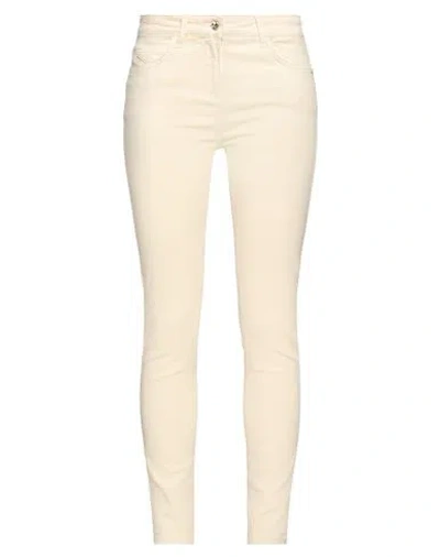Patrizia Pepe Woman Pants Beige Size 28 Cotton, Polyester, Elastane