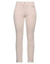 Patrizia Pepe Woman Pants Beige Size 4 Cotton, Elastane In Beige