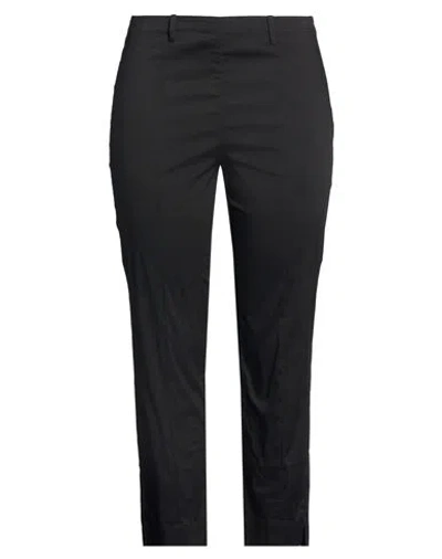 Patrizia Pepe Woman Pants Black Size 10 Cotton, Polyamide, Elastane