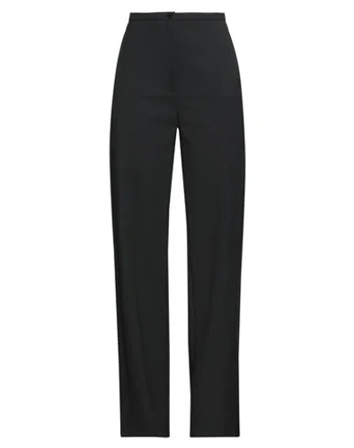 Patrizia Pepe Woman Pants Black Size 4 Polyester, Virgin Wool, Elastane