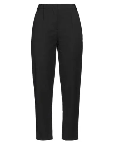 Patrizia Pepe Woman Pants Black Size 4 Polyester, Virgin Wool, Elastane In Black
