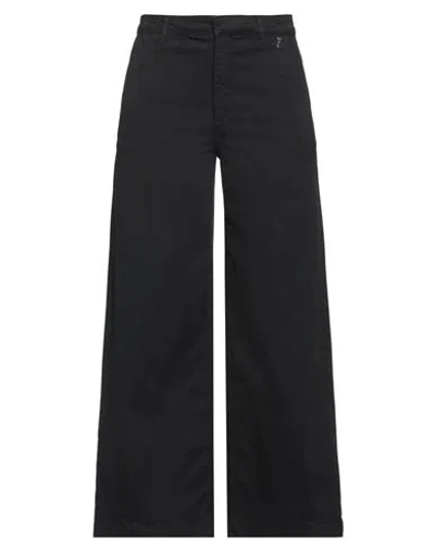 Patrizia Pepe Woman Pants Black Size 6 Cotton, Elastane In Black