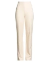 Patrizia Pepe Woman Pants Blush Size 8 Polyester, Elastane In White