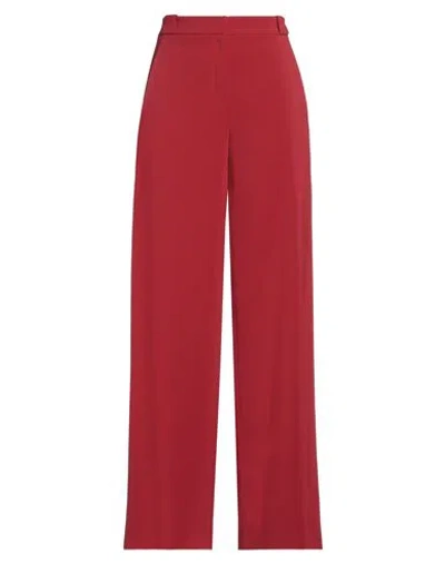Patrizia Pepe Woman Pants Brick Red Size 8 Polyester, Elastane In Red