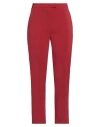 Patrizia Pepe Woman Pants Brick Size 4 Polyester, Elastane In Red