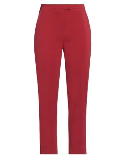 Patrizia Pepe Woman Pants Brick Size 4 Polyester, Elastane In Red