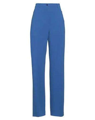 Patrizia Pepe Woman Pants Bright Blue Size 6 Polyester, Elastane
