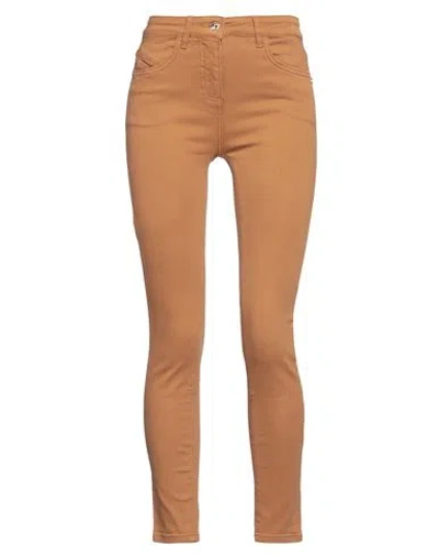 Patrizia Pepe Woman Pants Brown Size 32 Cotton, Polyester, Elastane