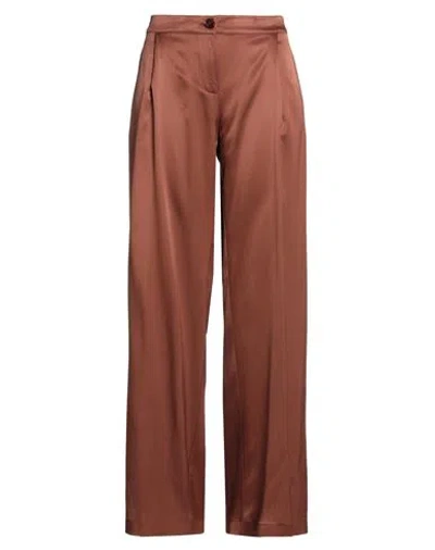Patrizia Pepe Woman Pants Brown Size 8 Viscose, Elastane