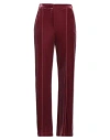 Patrizia Pepe Woman Pants Burgundy Size 10 Polyester, Elastane In Red