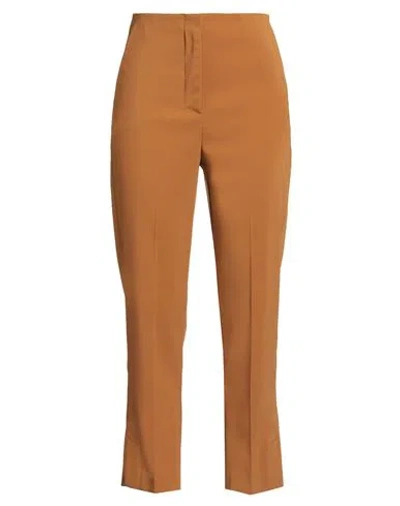 Patrizia Pepe Woman Pants Camel Size 6 Polyester, Elastane In Brown