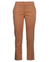 Patrizia Pepe Woman Pants Camel Size 8 Cotton, Polyamide, Elastane In Beige