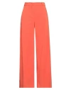 Patrizia Pepe Woman Pants Copper Size 8 Polyester, Elastane In Orange