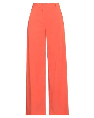 Patrizia Pepe Woman Pants Copper Size 8 Polyester, Elastane In Orange