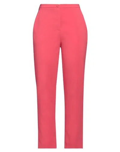 Patrizia Pepe Woman Pants Coral Size 10 Polyester, Elastane In Red