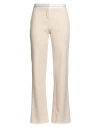 Patrizia Pepe Woman Pants Cream Size 4 Polyester, Elastane In Neutral