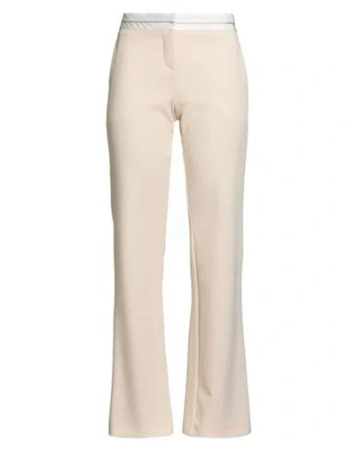 Patrizia Pepe Woman Pants Cream Size 4 Polyester, Elastane In Neutral