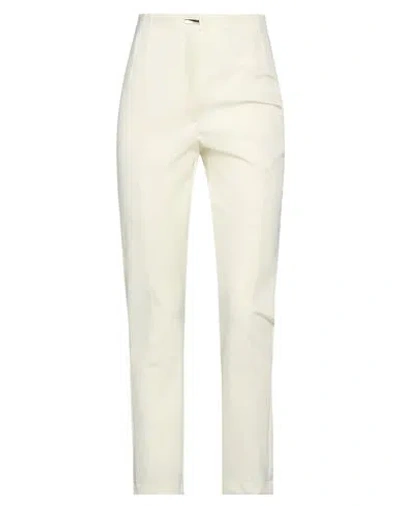 Patrizia Pepe Woman Pants Cream Size 8 Polyester, Elastane In White