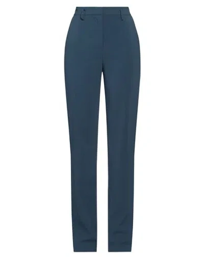 Patrizia Pepe Woman Pants Deep Jade Size 10 Polyester, Elastane In Blue