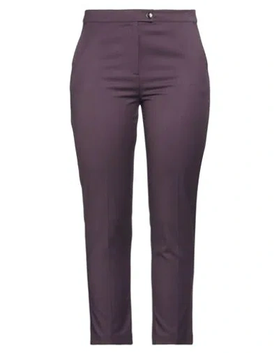 Patrizia Pepe Woman Pants Deep Purple Size 10 Polyester, Viscose, Elastane