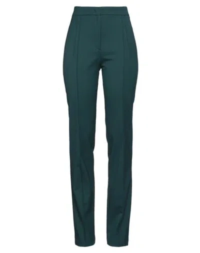 Patrizia Pepe Woman Pants Deep Teal Size 10 Polyester, Virgin Wool, Elastane In Green