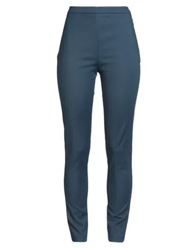 Patrizia Pepe Woman Pants Deep Teal Size 8 Cotton, Polyamide, Elastane In Blue