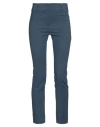 Patrizia Pepe Woman Pants Deep Teal Size 8 Cotton, Polyamide, Elastane In Blue