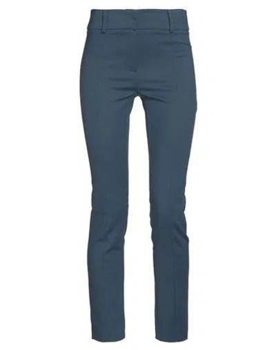 Patrizia Pepe Woman Pants Deep Teal Size 8 Cotton, Polyamide, Elastane In Blue