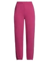 Patrizia Pepe Woman Pants Fuchsia Size 3 Cotton, Elastane In Pink