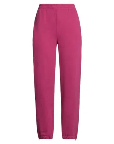 Patrizia Pepe Woman Pants Fuchsia Size 3 Cotton, Elastane In Pink