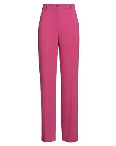 PATRIZIA PEPE PATRIZIA PEPE WOMAN PANTS FUCHSIA SIZE 6 POLYESTER, ELASTANE