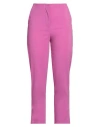 Patrizia Pepe Woman Pants Fuchsia Size 6 Polyester, Elastane In Pink